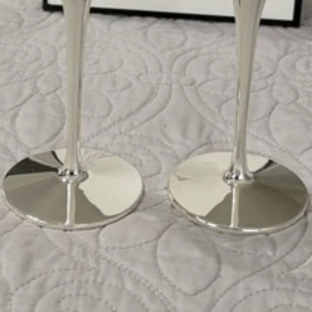 Lenox True Love Glass Flute Pair Clear with Slight Imperfection